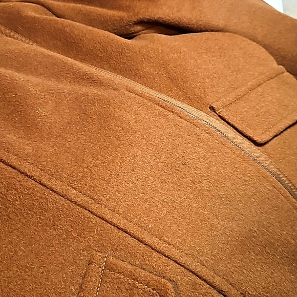 80% Wool Coat with Faux Shearling Collar - Picture 5 of 5